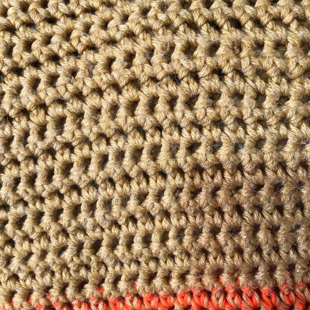 Vintage & Colorful Handmade Crocheted Blanket, 48”x60” - Picture 4 of 4